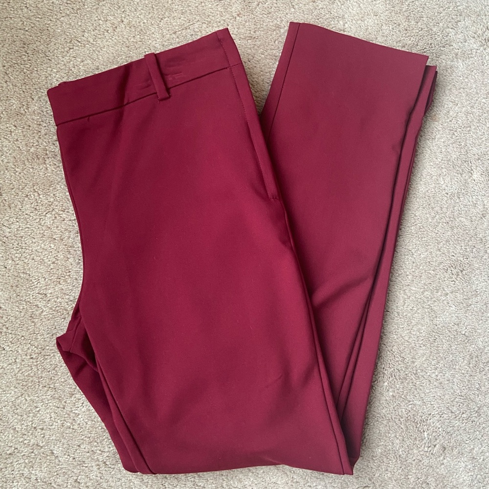 Mango Suit Pants in dark red size 6